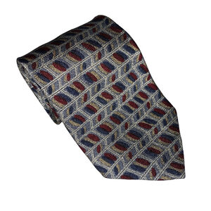 Men's Corsini Necktie One Size Gray and Red